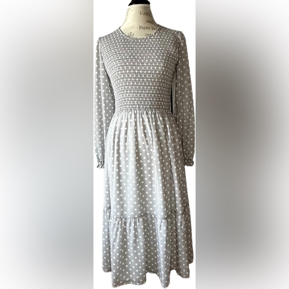 Mad About Style x The Jilly Box "Grace" Midi Dress – Polka Dot Medium